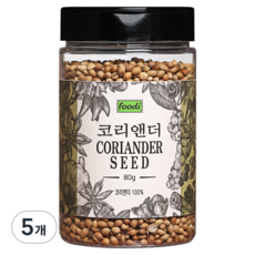 ADDCOOK 코리앤더씨드, 80g, 5개