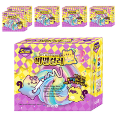 보아스린 쁠루모 DIY 비밀컬러 슬라임, 6개, 혼합색상