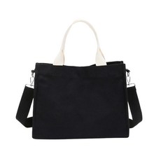 手提單肩2用尿布包, 黑色