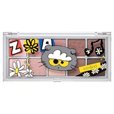 rom&nd 台灣公司貨 勝過眼皮十色眼影盤 ZO&FRIENDS聯名款, 1個, 十色眼影盤15 雲貓花園