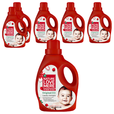 네이쳐러브메레 윈터 에디션 유아 세제 용기형, 1.8L, 6개