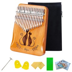 Napua 斜切桃花心木17音階卡林巴琴 NK5, 1個, 單品