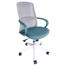 AOTTO 創意傢俱 人體工學簡約透氣網椅 LC-254, 藍綠色