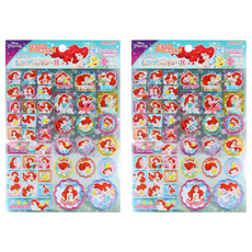 sun-star THE LITTLE MERMAID 迪士尼手帳貼紙, 小美人魚 多色, 2組