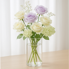 Joinmade 不易碎圓柱形壓克力花瓶, 透明