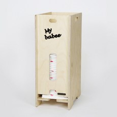 씬바이 UV코팅 자작나무 배변패드 수납정리함, 1개