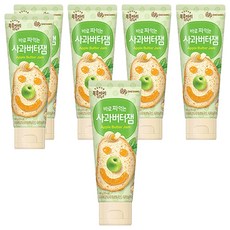 복음자리 바로 짜먹는 사과버터잼, 100g, 6개