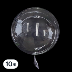 WOW PARTY KOREA 工藝專用 PVC 波浪氣球 50cm, 透明, 10個