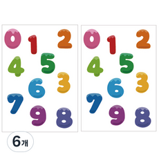 모두의팩토리 인쇄 도안 DIY 펠트 공예 A4, 11TYPE숫자, 6개
