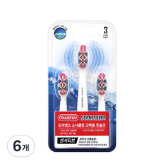 오라덴스 소닉클린 센서티브 건전지용 전동칫솔 리필모, 6개