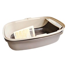 CATIDEA 貓樂適 麵包貓砂盆 岩灰色 大號, 51 x 38 x 25cm, 1個