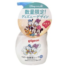 pigeon 貝親 沐浴慕斯 藍色清爽 無香, 500ml, 1瓶