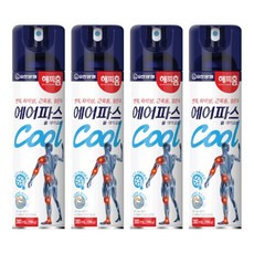 해피홈 에어파스 쿨 에어로솔 300ml, 1개입, 4개