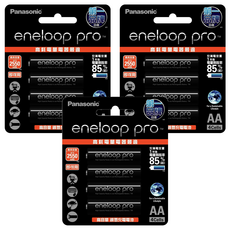 Panasonic eneloop pro 台灣公司貨 高階3號充電電池 BK-3HCCE4BTW, 4顆, 3組