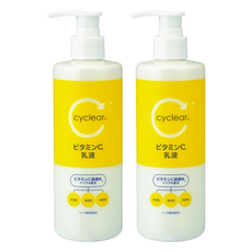 KUMANO 熊野油脂 cyclear 維生素C乳液, 300ml, 2瓶