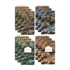 ibis 加厚封面筆記本組 迷彩款 PS00556 4款 各3入, A B C D, 1套