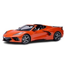 AUTOart 雪佛蘭 Corvette C8 STINGRAY Z51 模型車 AA712834OR, 1個, 橘色