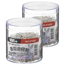 手牌 圓型迴紋針 0702E 28mm, 1入, 2個