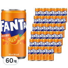 환타 오렌지 탄산음료, 190ml, 60개