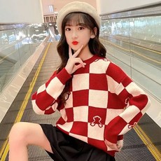 Day Kids 兒童 Tory 格紋針織衫