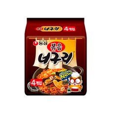 NONGSHIM 農心 浣熊香辣海鮮炒烏龍麵, 4包