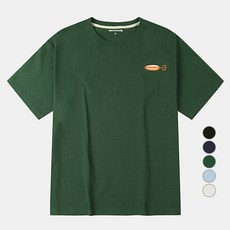 네파 남여공용 통기성 FLOAT 그래픽 헤비 면 세미 오버핏 반팔 티셔츠