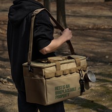 ERSTEBAHNHOF 防水多口袋保冷袋, 27L, 混色