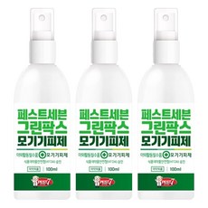 페스트세븐 그린팍스 모기 기피제, 100ml, 3개