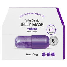 BANOBAGI 佰諾佰琪 台灣公司貨 活力彈潤維生素果凍面膜 30g, 10片, 1盒