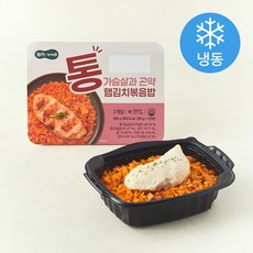 엄지 누누반 통가슴살과 곤약 햄김치볶음밥 (냉동), 280g, 2개