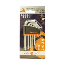 FUJIYA 富士箭 超短球型六角板手組 7入, 1組