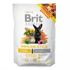 Brit 咘莉 囓齒動物專用健康零食棒 50%小麥&大麥 40%紫花苜蓿 5%蘋果乾 3%玉米, 80g, 1包