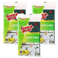 3M Scotch-Brite 百利 專業多功能菜瓜布, 3個, 3入