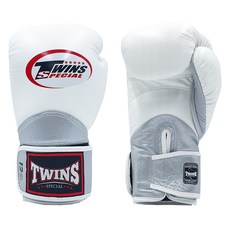 TWINS SPECIAL 拳擊手套 雙手穿戴組 BGVL11, 白色 + 銀色, 1套