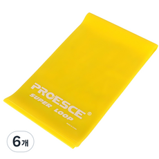 프로이스 라텍스 근력밴드, 옐로우, 6개