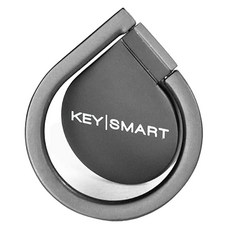 KEY SMART Phone Ring鋁合金手指環手機支架, 黑色, 1個