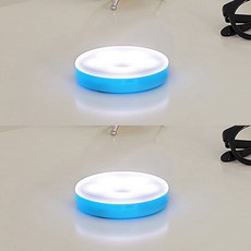 아이린 USB 충전식 터치 무드등 2p, 무드등(블루), 불빛(화이트)