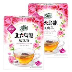 3點1刻 直火烏龍 玫瑰茶, 2.5g, 6包, 2盒