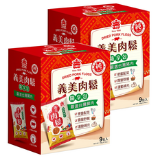 義美 原味純豬肉鬆 隨享包 9包, 135g, 2盒