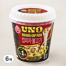 오뚜기 유엔오 컵피자 불고기 (냉동), 150g, 1개입, 6개