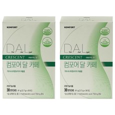 KOMFORT Dal Cafe新月餅乾纖活咖啡 美式咖啡口味, 2個, 2.7克, 30入