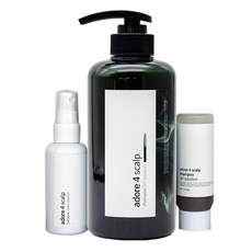 어도어포 SD솔루션 두피 샴푸 500g + 휴대용 샴푸 50ml + 휴대용 헤어토닉 60ml, 1세트