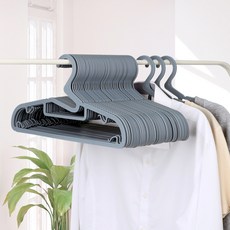Joeun Living 堅固耐用高CP值防滑衣架 100入, 灰色, 100個