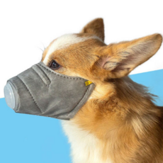 TCR小狗嘴套 L, 灰色的, 1個