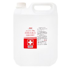 室翲香 75%酒精消毒液 快速揮發無殘留 環境消毒必備, 4L, 1桶