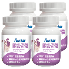 A star 犬專用關節骨骼粉, 添加二型膠原蛋白, 添加軟骨素營養保健, 添加維生素D, 維護骨骼/關節, 60g, 4罐