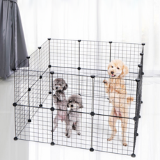 DING DONG PET 寵物圍欄24p, 黑色