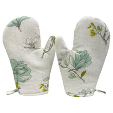 J&N 英倫廚房隔熱手套 29 x 20cm 綠色, 2個