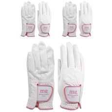 Michelangelo golf 女用柔軟半羊皮高爾夫手套 雙手用 3雙, 白色系