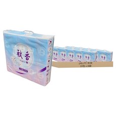 秋香 抽取式衛生紙 100張, 10包, 8袋